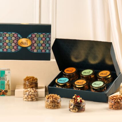 Premium Dry Fruit Gifting Box – 6 in 1 (120g each)